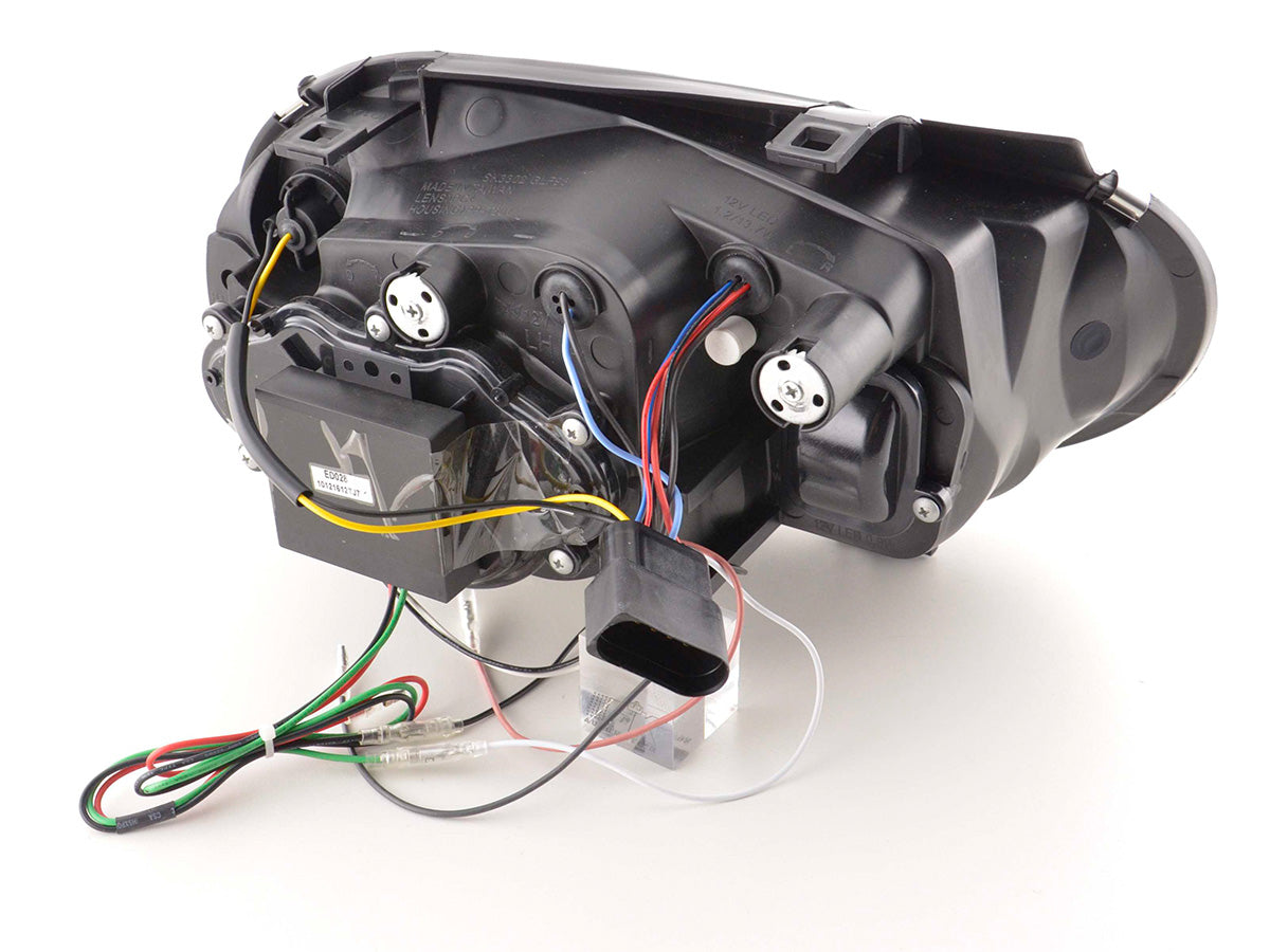 Scheinwerfer Set Daylight LED Tagfahrlicht VW Golf 4 97-03 chrom Scheinwerfer Set Daylight LED Tagfahrlicht VW Golf 4 97-03 chrom